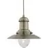 Fisherman Glass Shade Pendant Light - Antique Brass