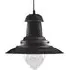 Fisherman Glass Shade Pendant Light - Black