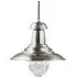 Fisherman Glass Shade Pendant Light - Silver