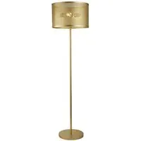 Fishnet 2 Lights Floor Lamp - Gold, Steel