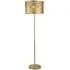 Fishnet 2 Lights Floor Lamp - Gold, Steel