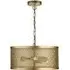 Fishnet 3-Light Drum Pendant Light - Gold, Steel