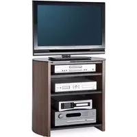 Flare Tall TV Stand - Black, Glass