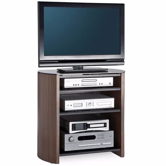 Flare Tall TV Stand - Black, Glass image
