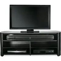 Flare TV Stand - Black, Glass