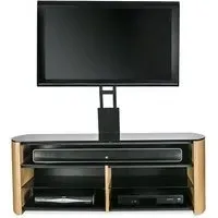 Flare TV Stand - Black, Glass