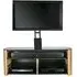 Flare TV Stand - Black, Glass