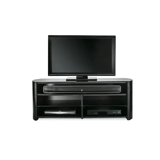 Flare TV Stand - Black, Glass