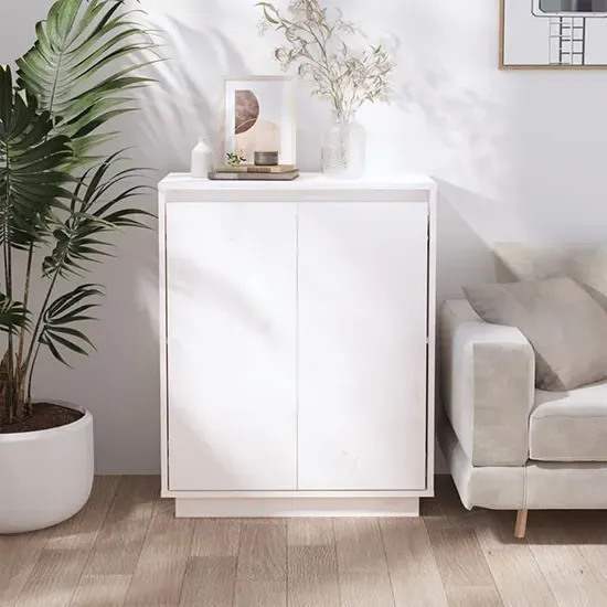 Flavius Sideboard with 2 Doors - White, Pine Wood product