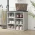 Fleta Shoe Storage Bench with 6 Shelves - Concrete Effect