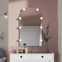 Fletcher Glass Mirror - White