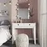 Fletcher Wooden Dressing Table with 2 Drawers - White