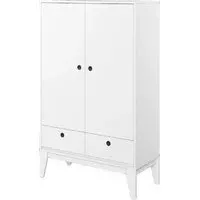 Fletcher Wooden Sideboard with 2 Doors 2 Drawers - White
