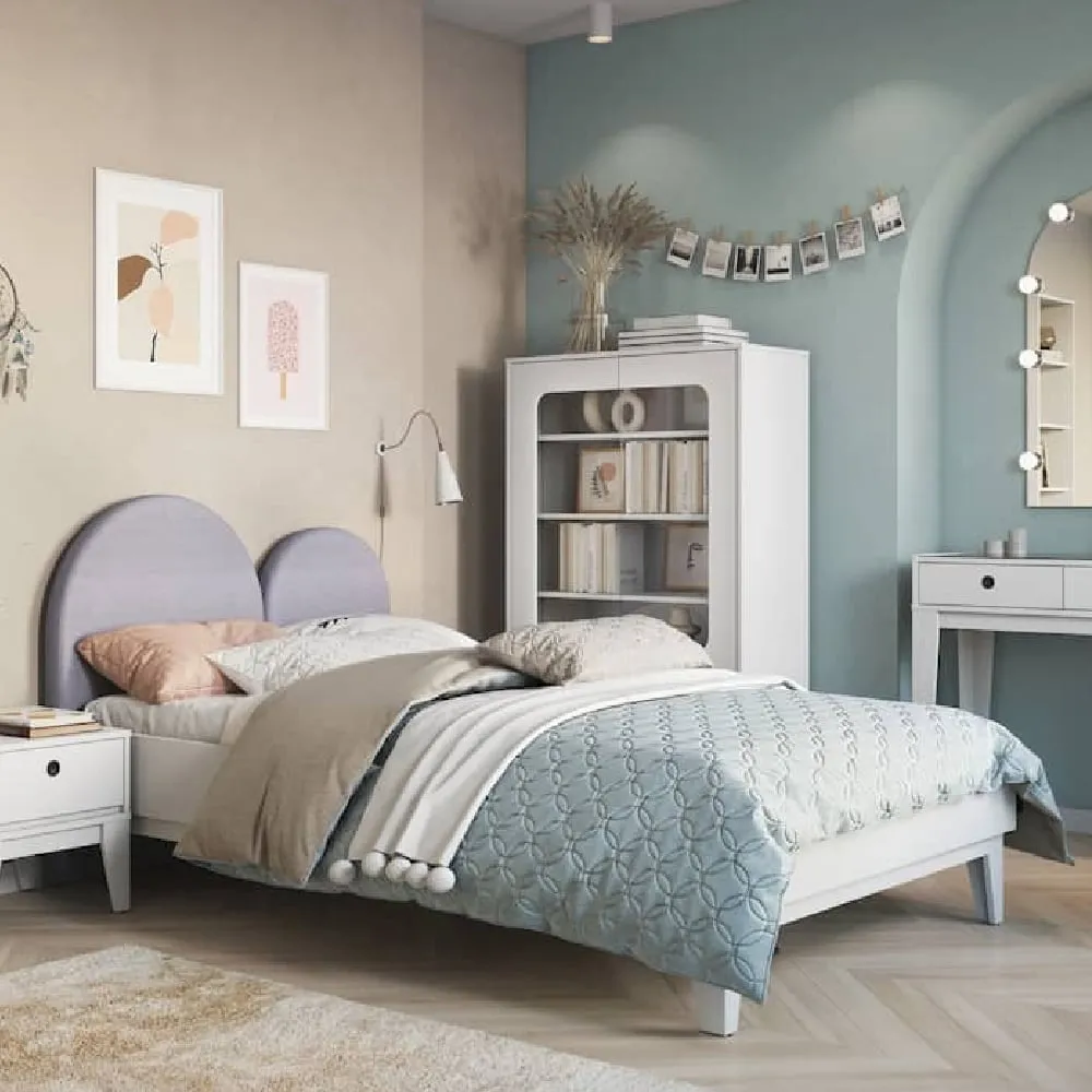 Fletcher Wooden Small Double Bed - White