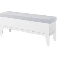Fletcher Wooden Storage Seating Bench - White