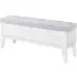 Fletcher Wooden Storage Seating Bench - White