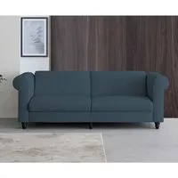 Flex 3-Seater Sofa Bed - Blue, Corduroy