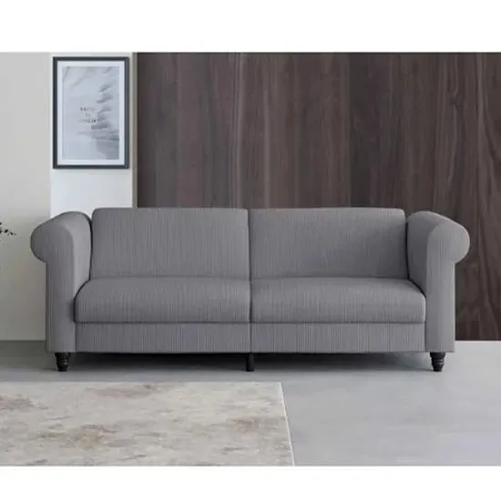 Flex 3-Seater Sofa Bed - Grey, Corduroy