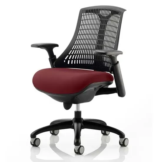 Flex Task Office Chair with Headrest - Black, Bespoke image