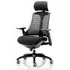 Flex Task Office Chair with Headrest - Black, Fabric