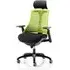 Flex Task Office Chair with Headrest - Green, Fabric