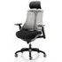 Flex Task Office Chair with Headrest - Grey, Fabric