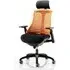 Flex Task Office Chair with Headrest - Orange, Fabric