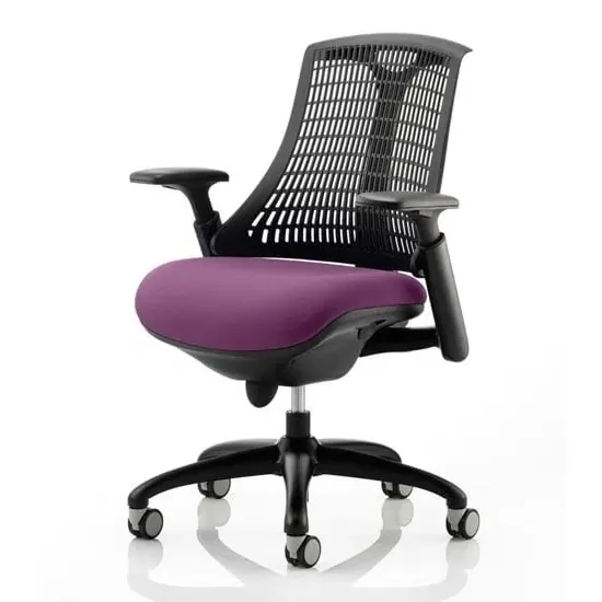 Flex Task Office Chair with Headrest - Purple, Fabric