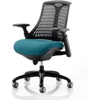 Flex Task Office Chair with Headrest - Teal, Bespoke