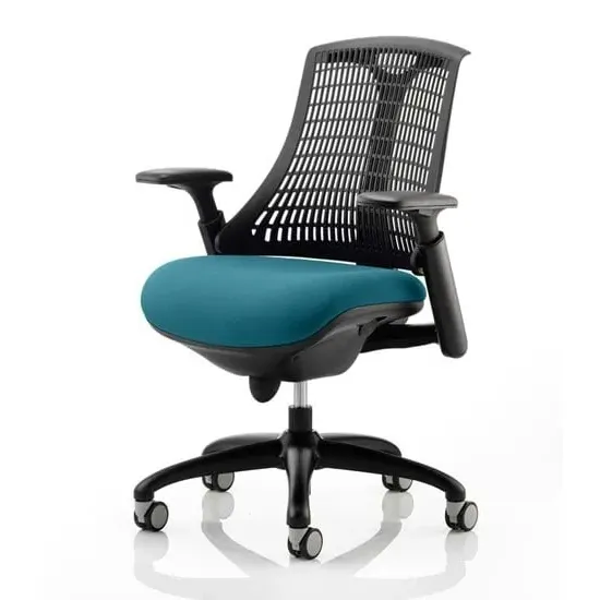 Flex Task Office Chair with Headrest - Teal, Bespoke