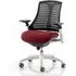 Flex Task Office Chair with Headrest - White Frame, Ginseng Chilli