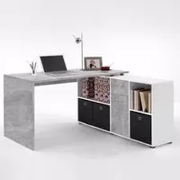 Flexi Corner Computer Desk with Storage - Atelier, White