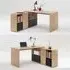 Flexi Corner Computer Desk with Storage - Beech