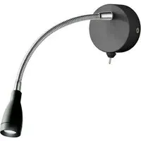 Flexy LED Adjustable Wall Light - Black, Glass