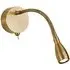 Flexy LED Adjustable Wall Light - Satin Brass, Glass
