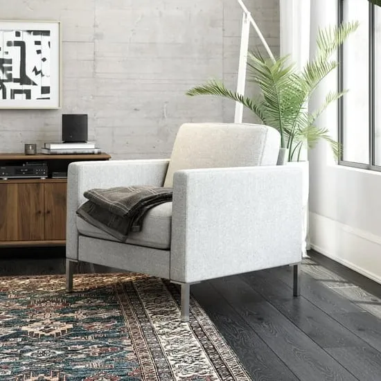 Flint 1-Seater Sofa - Grey, Linen image