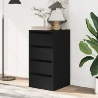 Flint 4-Drawer Chest of Drawers - Black