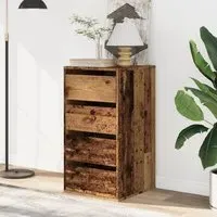 Flint 4-Drawer Chest of Drawers - Brown Oak