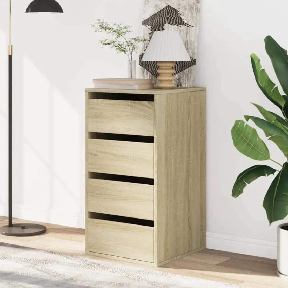 Flint 4-Drawer Chest of Drawers - Sonoma Oak