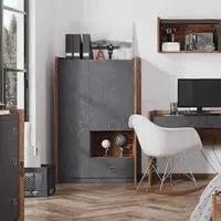 Flint Sideboard with 2 Doors 1 Drawer - Raw Steel