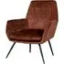 Flint Velvet Accent Chair - Rust