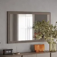 Flint Wall Mirror - Bronze, Wood