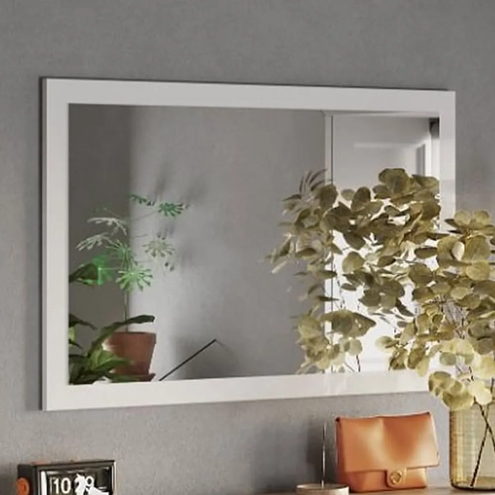 Flint Wall Mirror - White, FSC Certified Wood product