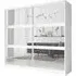 Flora Mirrored Wardrobe with 2 Sliding Doors - White