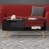 Floria Coffee Table with Drawer - Black, High Gloss