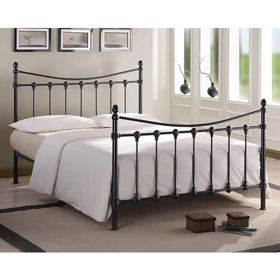 Florida King Size Bed Frame - Black, Metal