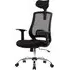 Floridian High Back Office Chair with Headrest - Black, Fabric