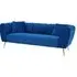 Florina 3-Seater Sofa - Midnight Blue, Velvet