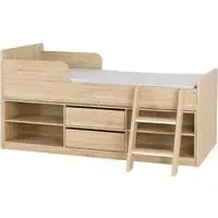 Floyd Low Sleeper Bed - Oak, Wood