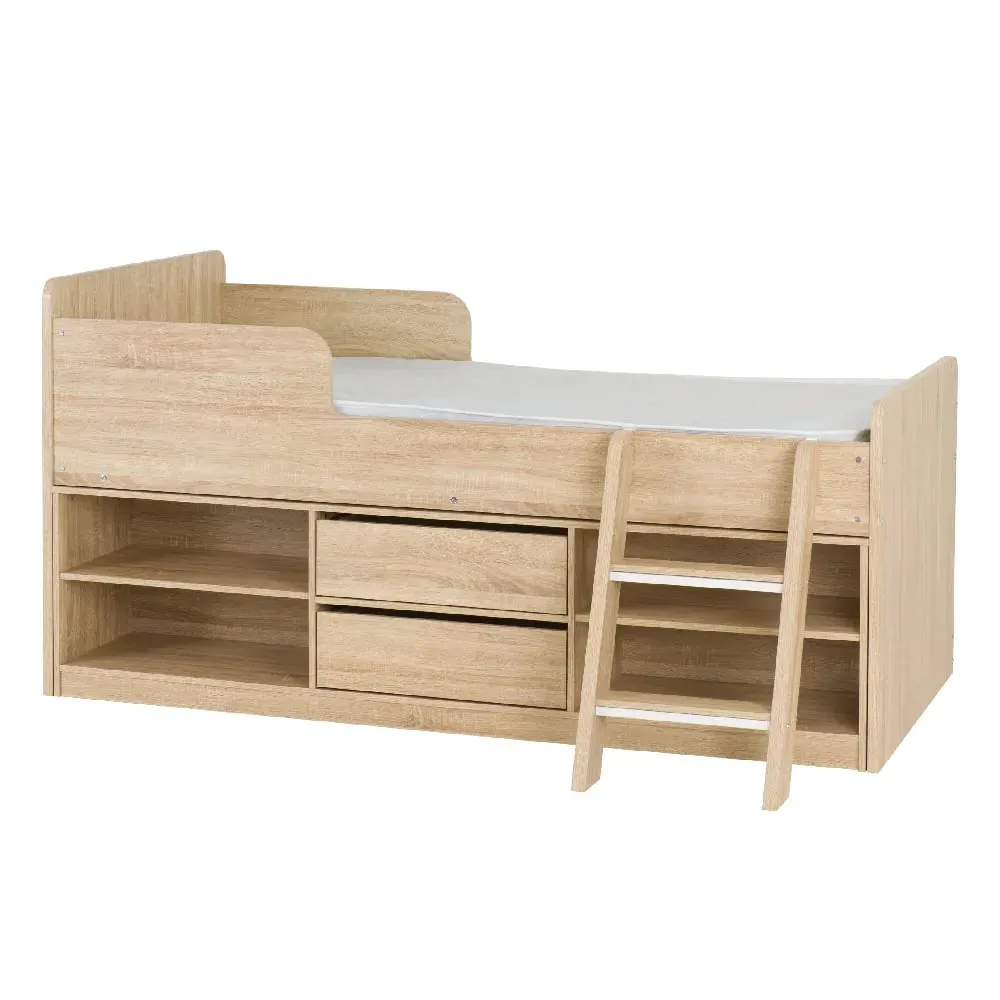 Floyd Low Sleeper Bed - Oak, Wood